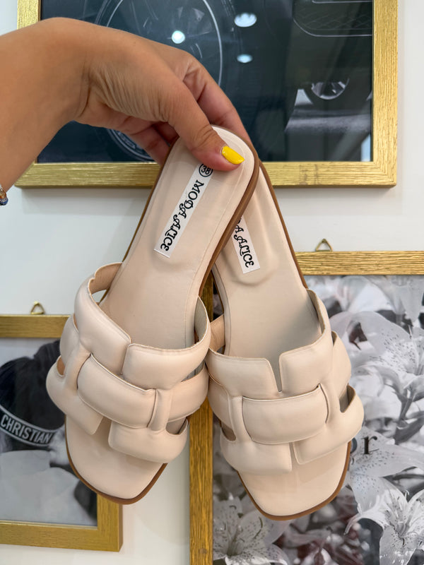 Ciabattina Summer Incrocio Beige