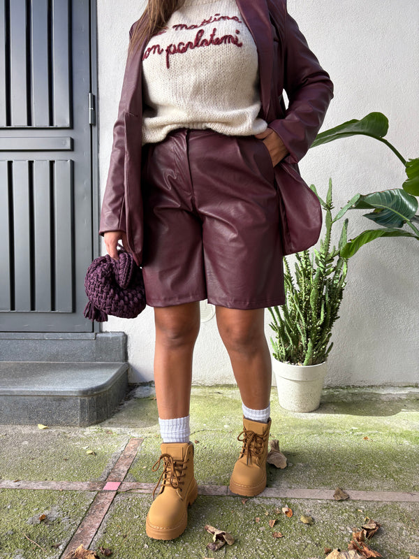 Coordinato Ambra Bordeaux