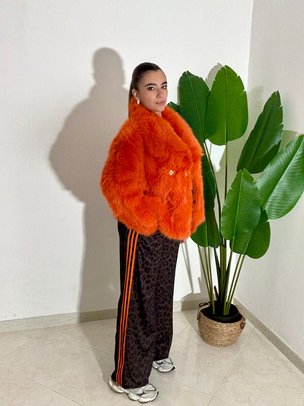 Eco Pelliccia Praga Arancio