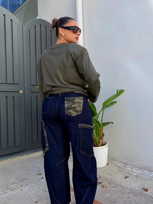 Jeans Tasca Camouflage