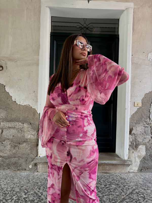 Dress Mirame fucsia