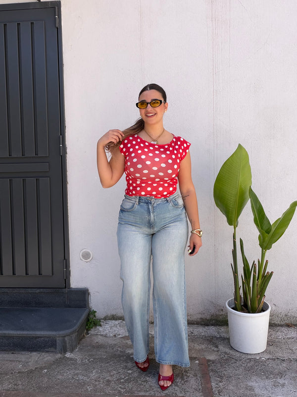 Maglia Pois Rossa