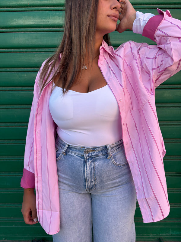 Camicia Righe Pink