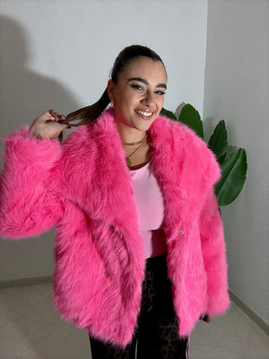 Eco Pelliccia Praga Fucsia