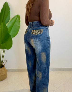 Jeans Focus Leopard