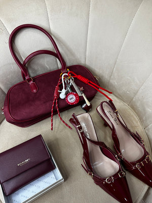 Borsa Baguette Bordeaux