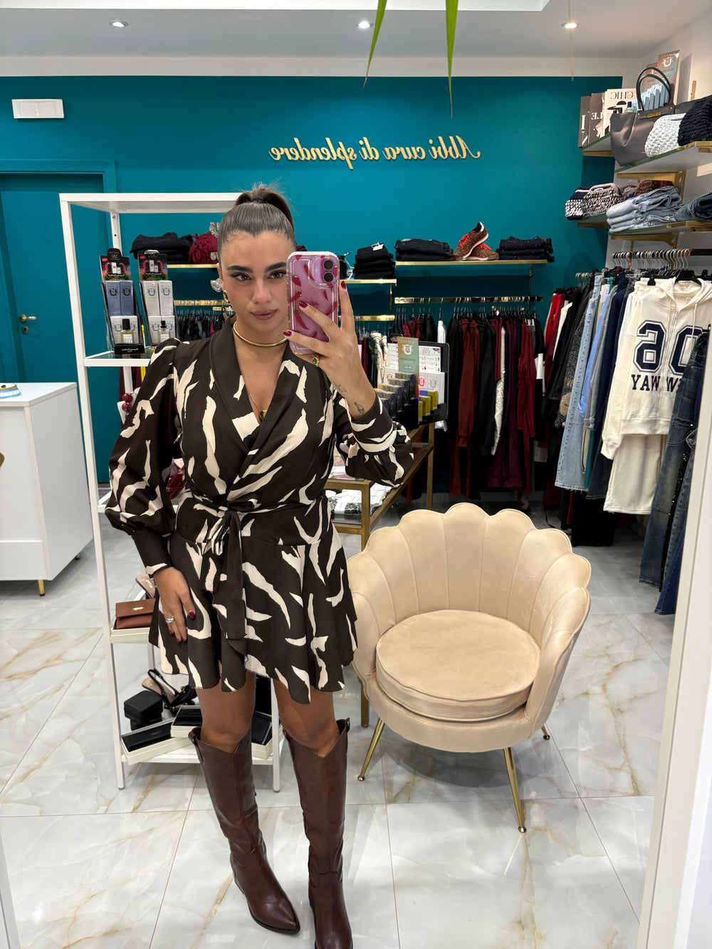 Mini Dress Venus Marrone