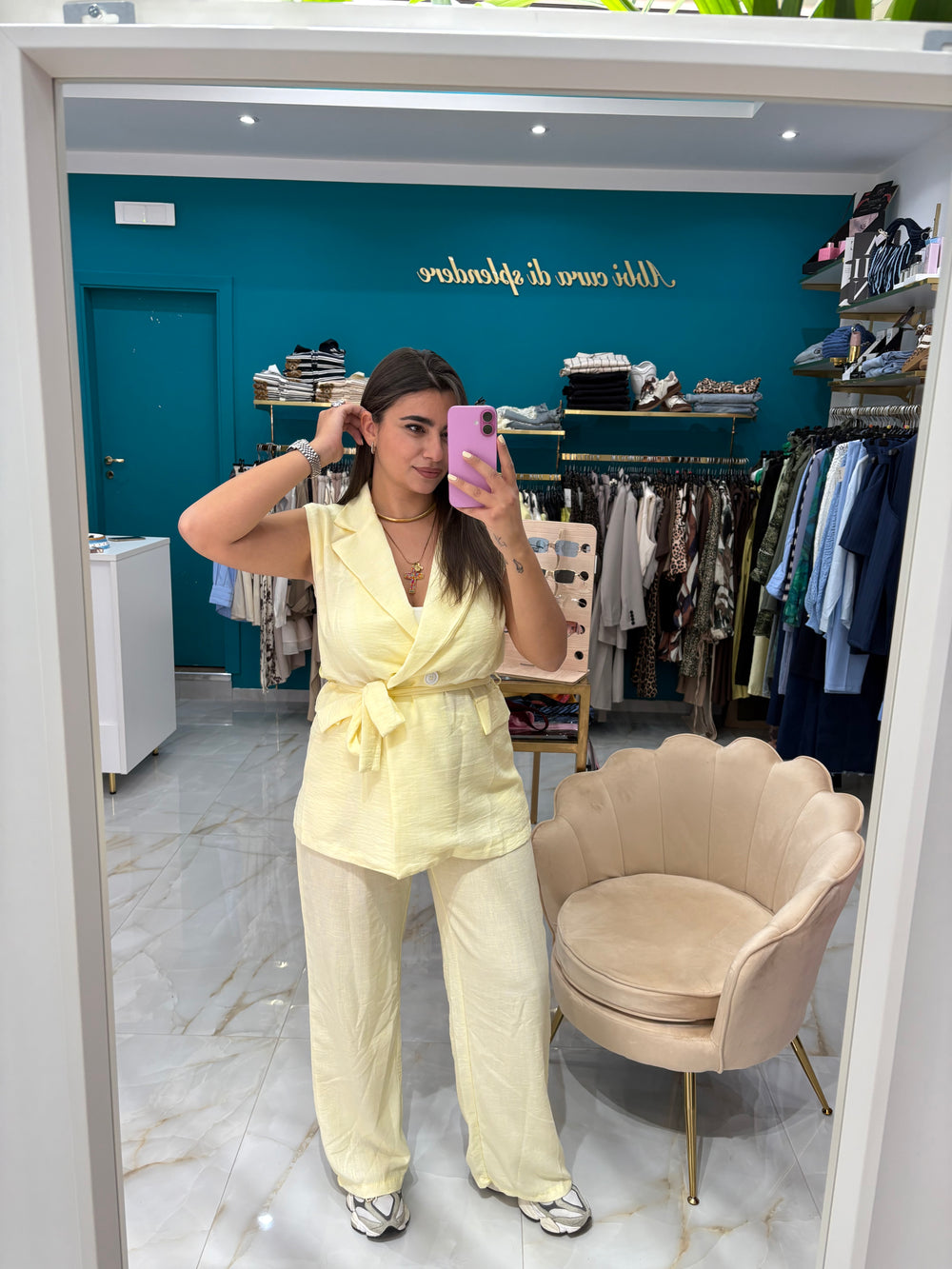 Coordinato Kate Giallo