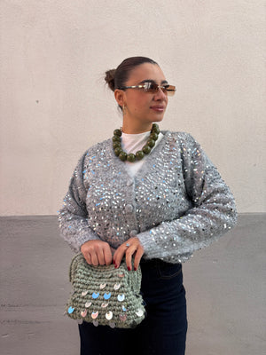Cardigan Luce Grigio
