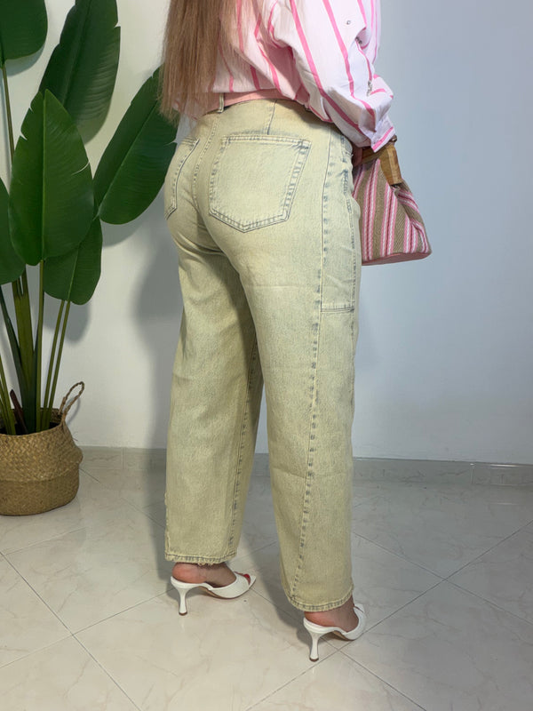 Jeans Ballon Sabbiato