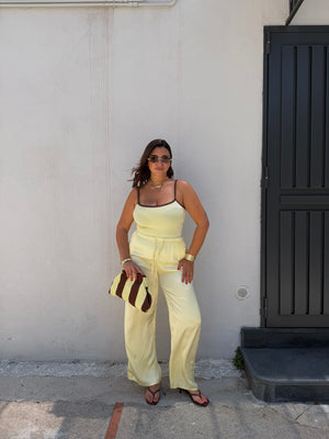 Pantalone Satin Giallo
