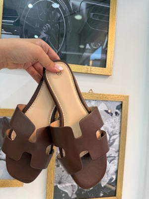 Ciabattina Summer Marrone