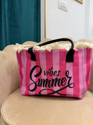 Borsa Summer Vibes Rosa e Fucsia
