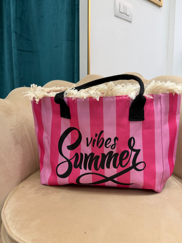 Borsa Summer Vibes Rosa e Fucsia