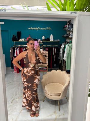 Dress Maldive Marrone