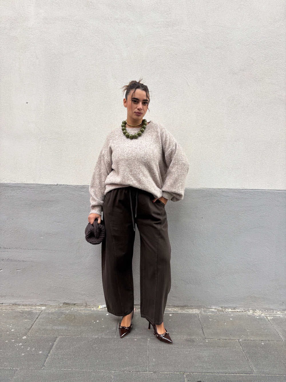 Maglioncino Morbido tortora