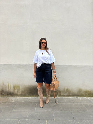 Bermuda Jeans Scuro