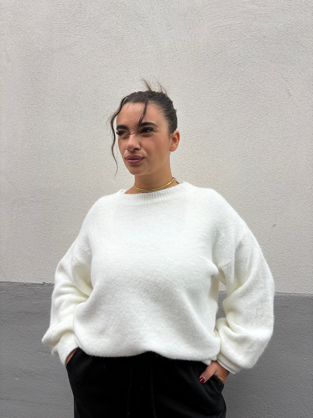 Maglioncino Morbido Bianco