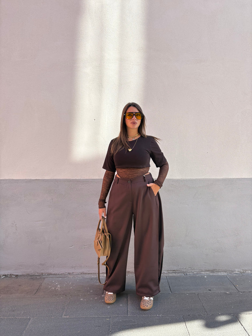 Pantalone Ballon Marrone