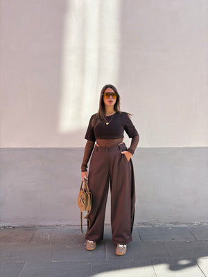 Pantalone Ballon Marrone