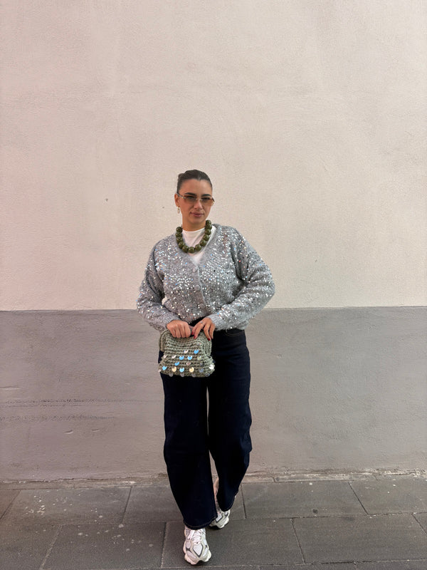 Cardigan Luce Grigio