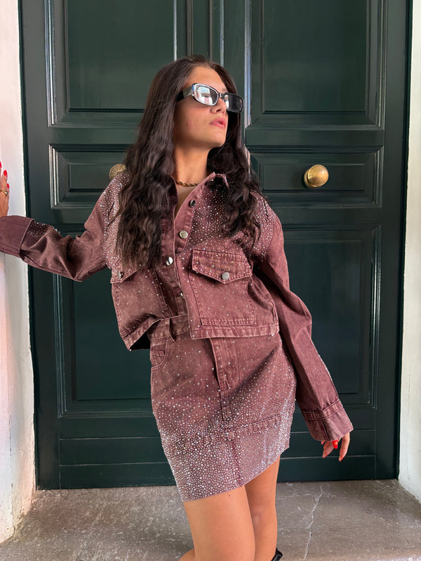 COORDSET DIAMOND BORDEAUX