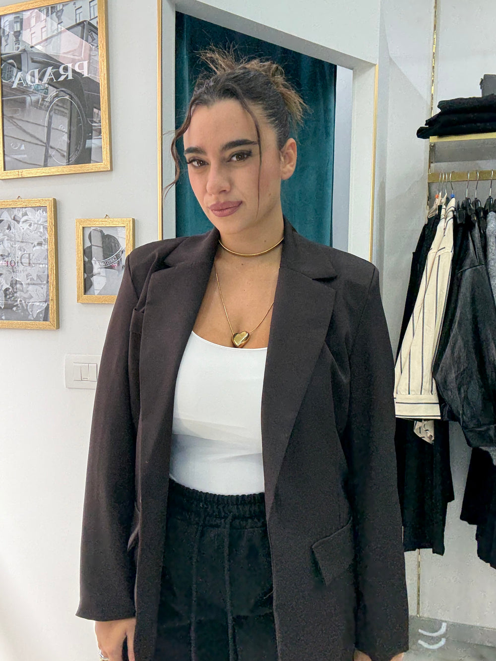 GIACCA OVERSIZE MARRONE