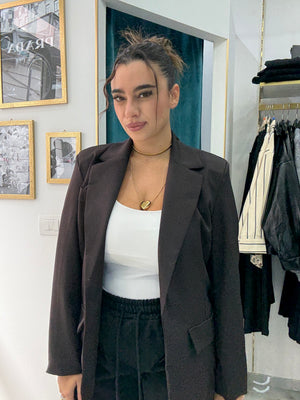 GIACCA OVERSIZE MARRONE