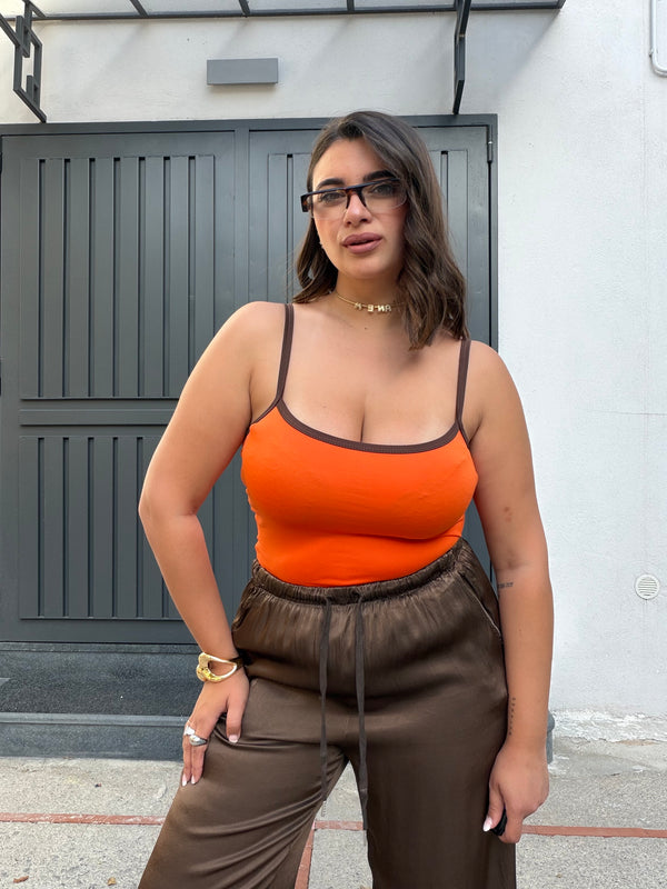 Body Arancio e Marrone