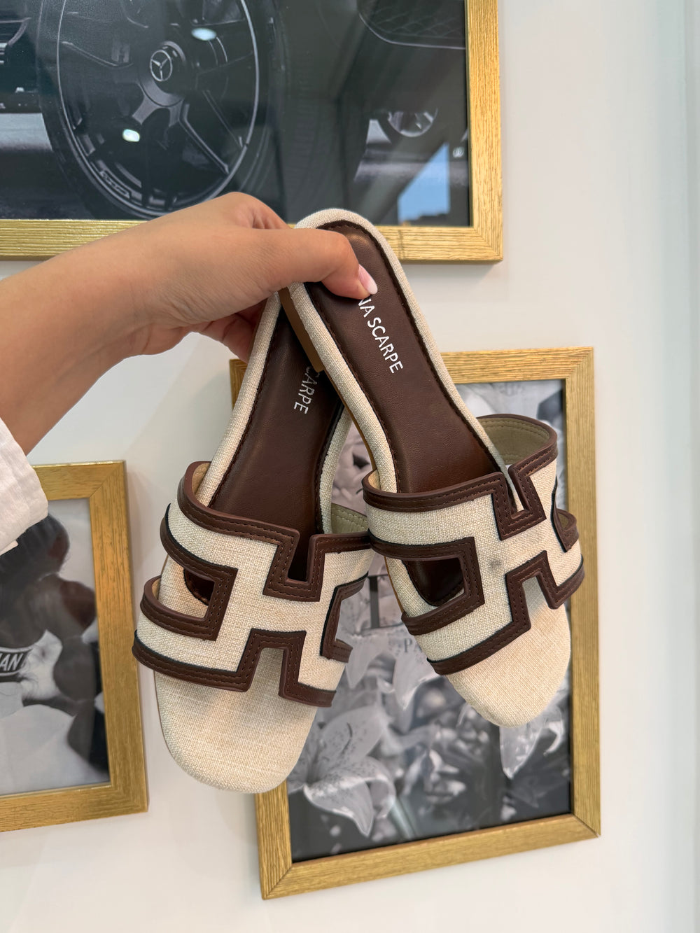 Ciabattine Summer Beige e marrone
