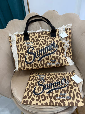 Borsa Mare Leopardata