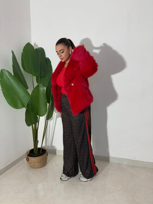 Body girocollo Rosso