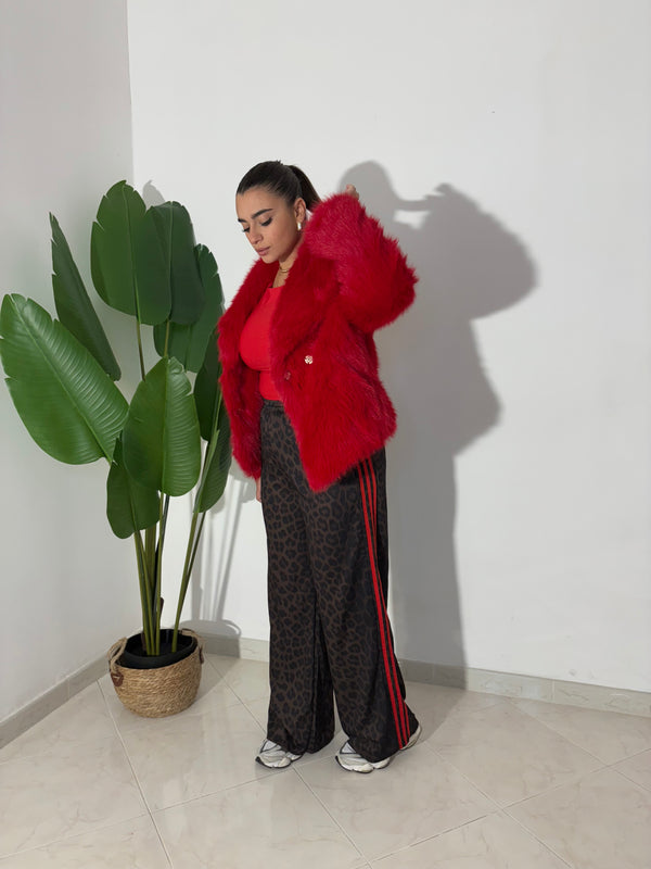 Body girocollo Rosso