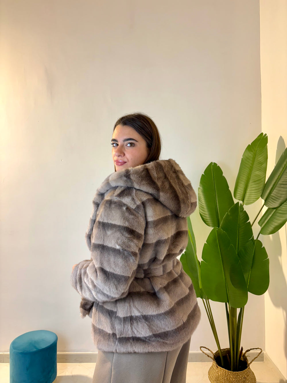 Pelliccia Elegance Tortora