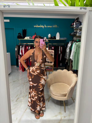 Dress Maldive Marrone