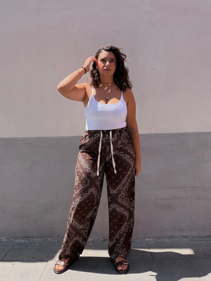 Pantalone Bandana Marrone