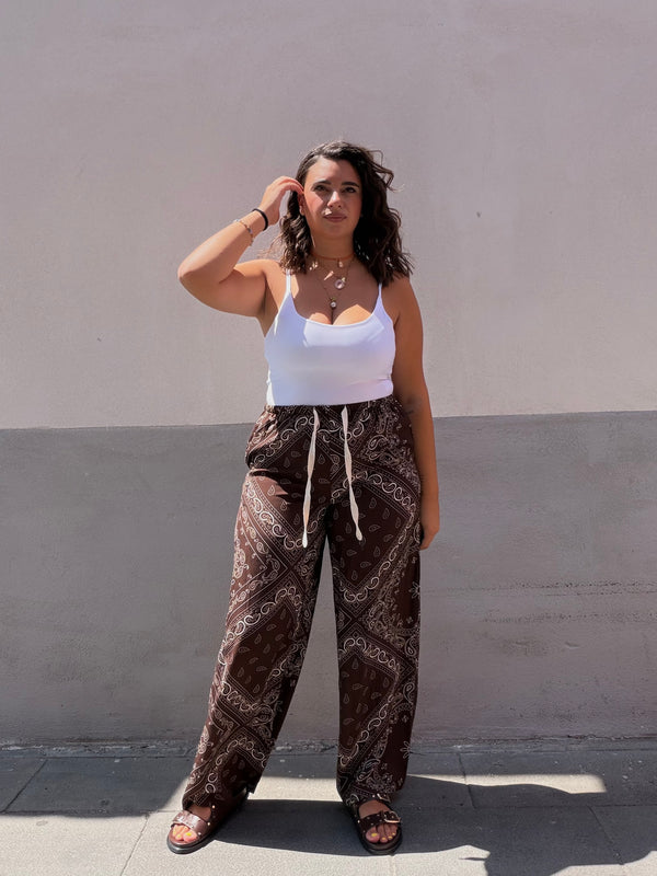 Pantalone Bandana Marrone