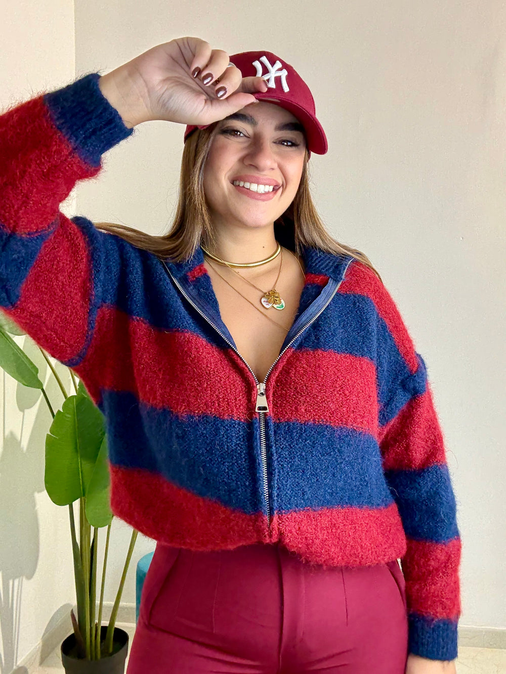 Maglia Snow Blu e Bordeaux