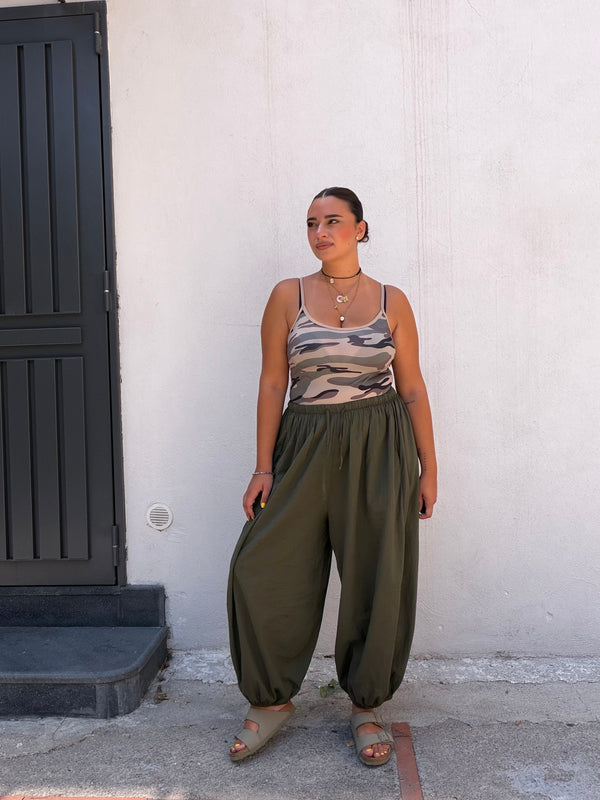 Pantalone Ballon Verde