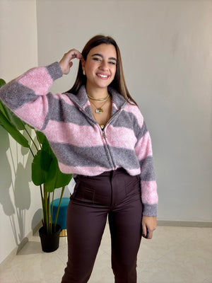 Maglia Snow Rosa e Tortora