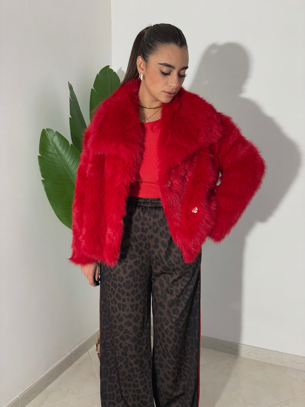 Eco Pelliccia Praga Rossa