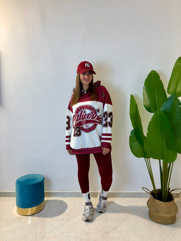 Coordinato California Bordeaux