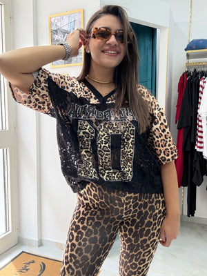 T-shirt California Leopard