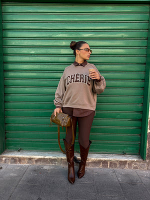 Felpa Chèrie Tortora