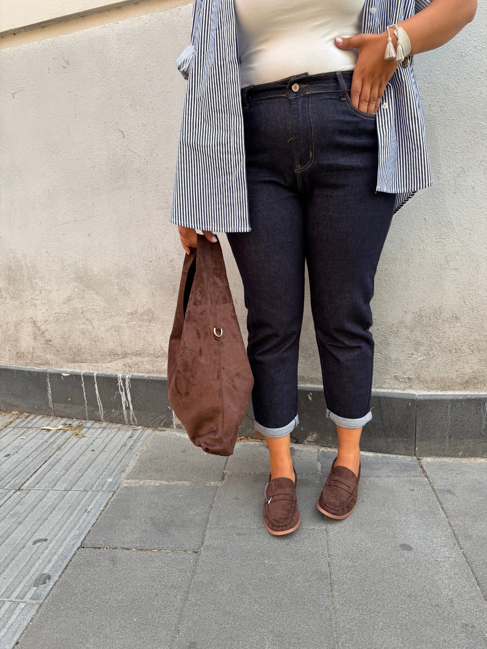 Jeans MomFit scuro