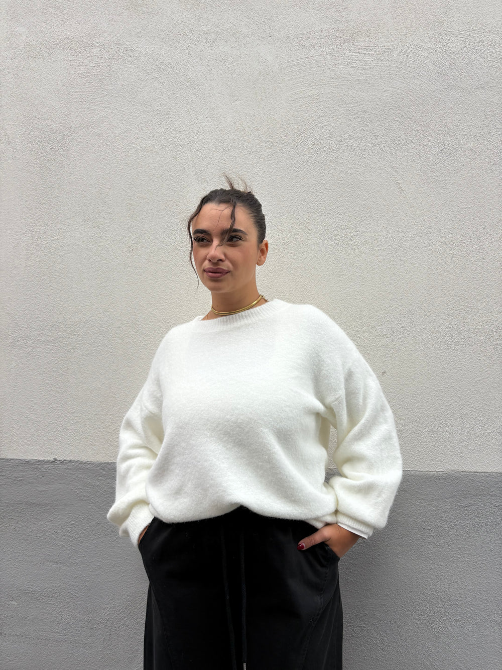 Maglioncino Morbido Bianco