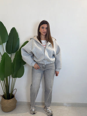 Jeans Mom 882 Grigio
