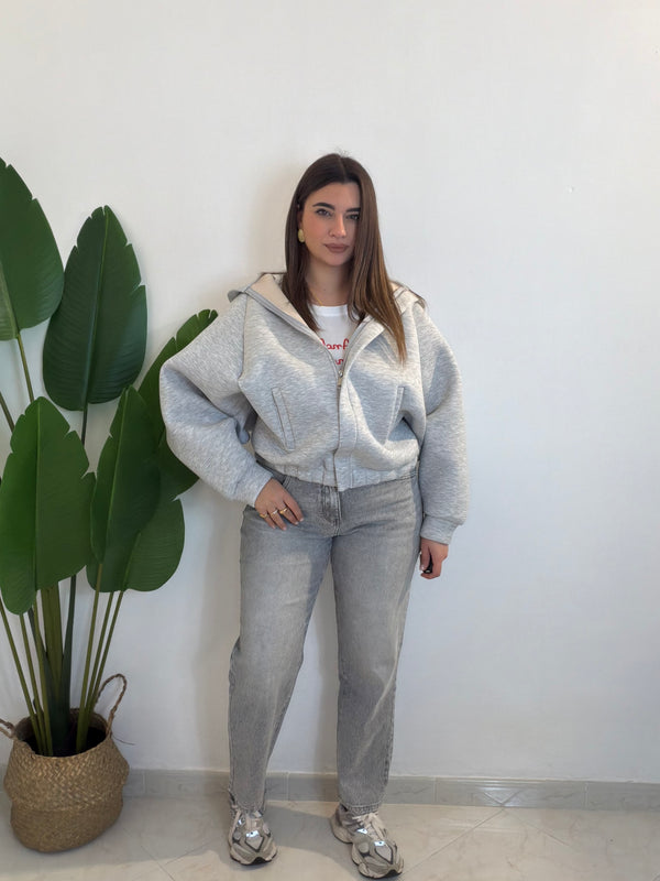 Jeans Mom 882 Grigio