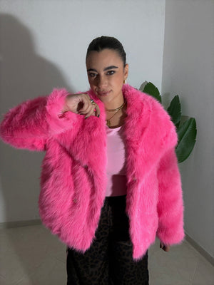 Eco Pelliccia Praga Fucsia