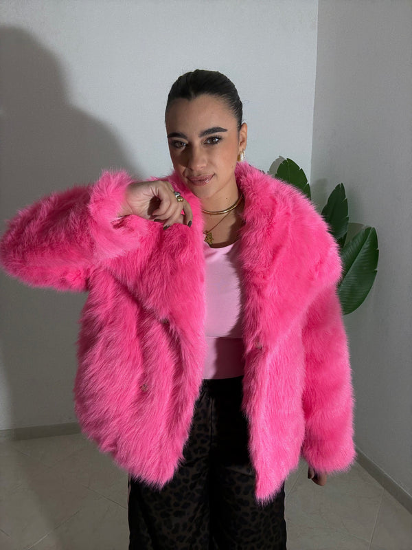 Eco Pelliccia Praga Fucsia